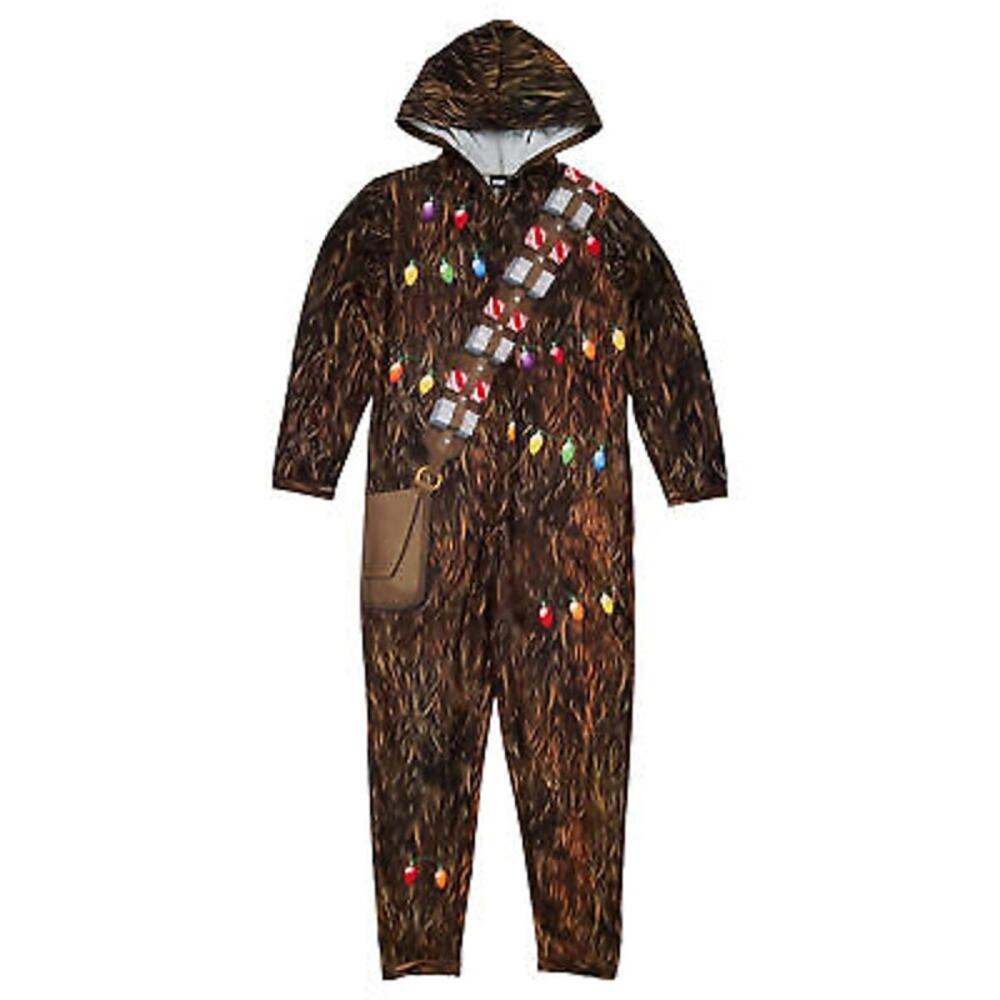 Star Wars NWT Chewbacca with Lights Men's Union Suit, Size Large
